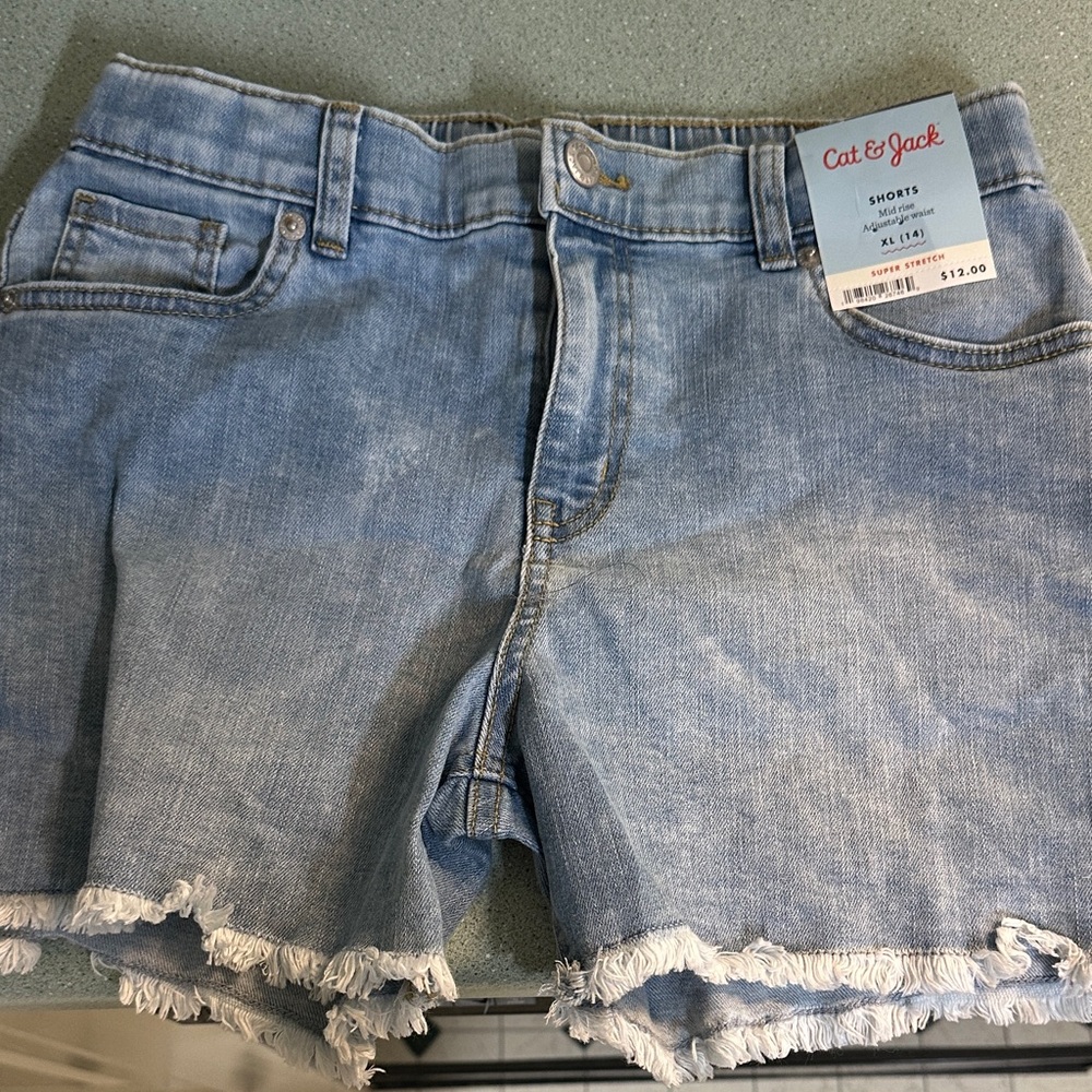Cat & Jack Light Wash Denim Shorts